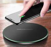 Fast Wireless Charging Pad – High Speed Charger For I-Phone & Sam-sung