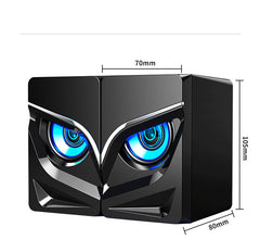 Compact Maneuverable Size Desktop Computer Sound Bar Speakers | Bluetooth Speaker for PC & Laptop