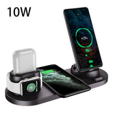 Wireless Charger For iPhone – 6 in 1 Fast Charging Dock Station, Fast Charging Pad For Phone & Watch