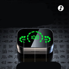 YD03 TWS Wireless Bluetooth-Compatible Headset – In-Ear, Large Screen, Smart Digital Display, Breathing Light