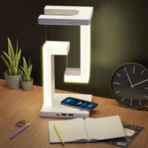 Creative Floating Balance Lamp – Smartphone Wireless Charging Suspension Table Lamp for Home Bedroom