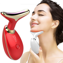 EMS Thermal Neck Lifting and Tighten Massager – Electric Microcurrent Wrinkle Remover