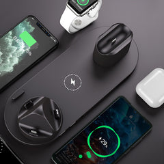 Wireless Charger For iPhone – 6 in 1 Fast Charging Dock Station, Fast Charging Pad For Phone & Watch