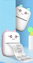 Portable Mini Bluetooth WiFi Printer – Mobile Phone Photo, Title, Note, Hot Print Pocket Student Error Label Printer (New Wrong Printer)