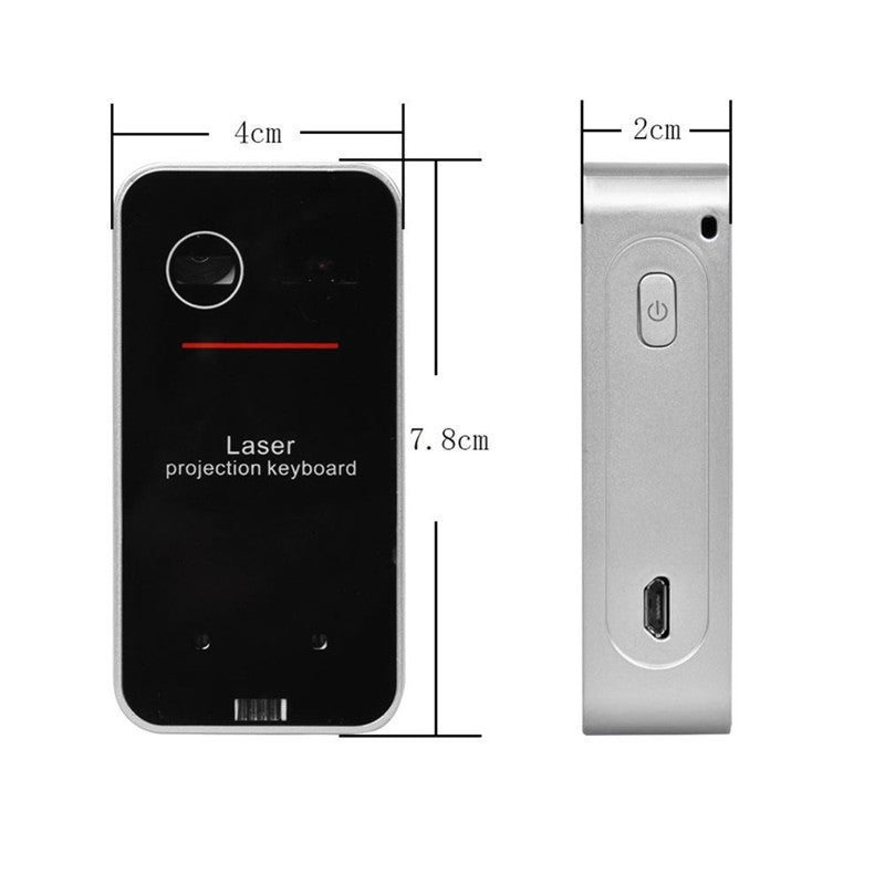 LEING FST Virtual Laser Keyboard | Bluetooth Wireless Projector & Mouse Function for Phone, Computer, Pad