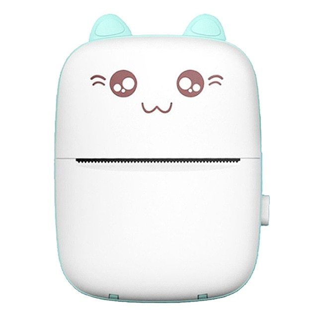 Portable Mini Bluetooth WiFi Printer – Mobile Phone Photo, Title, Note, Hot Print Pocket Student Error Label Printer (New Wrong Printer)
