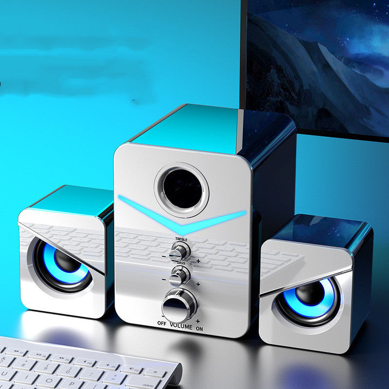 Compact Maneuverable Size Desktop Computer Sound Bar Speakers | Bluetooth Speaker for PC & Laptop