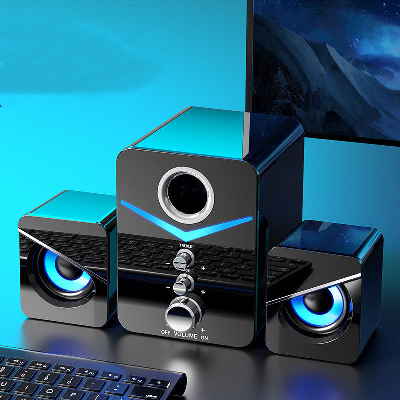 Compact Maneuverable Size Desktop Computer Sound Bar Speakers | Bluetooth Speaker for PC & Laptop