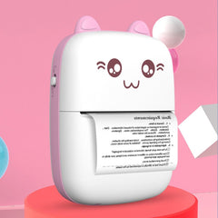 Portable Mini Bluetooth WiFi Printer – Mobile Phone Photo, Title, Note, Hot Print Pocket Student Error Label Printer (New Wrong Printer)