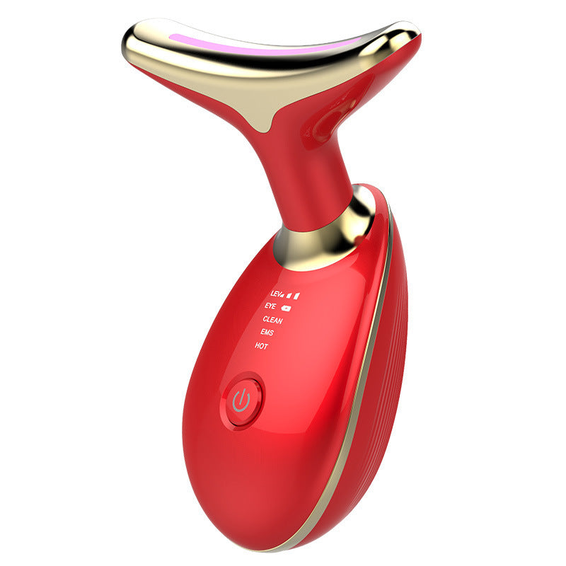 EMS Thermal Neck Lifting and Tighten Massager – Electric Microcurrent Wrinkle Remover