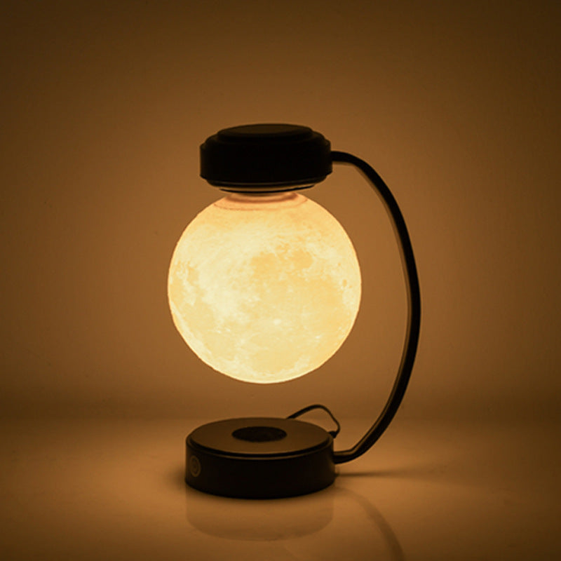 Wireless Magnetic Levitating 3D LED Moon Night Light – Rotating Floating Ball Lamp for Home, Office, Bookshop & School Decor