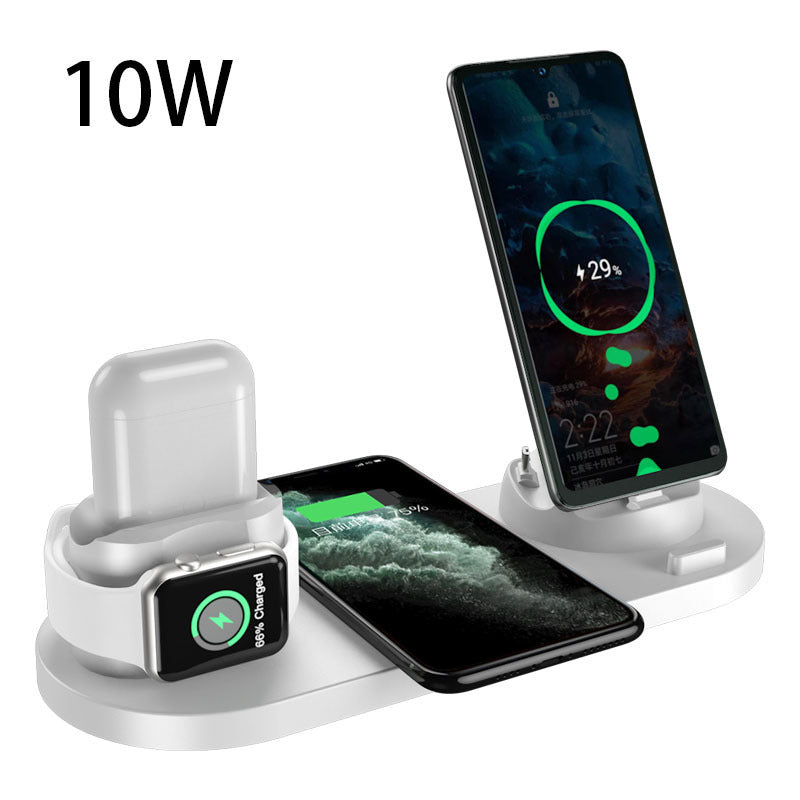 Wireless Charger For iPhone – 6 in 1 Fast Charging Dock Station, Fast Charging Pad For Phone & Watch