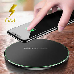 Fast Wireless Charging Pad – High Speed Charger For I-Phone & Sam-sung