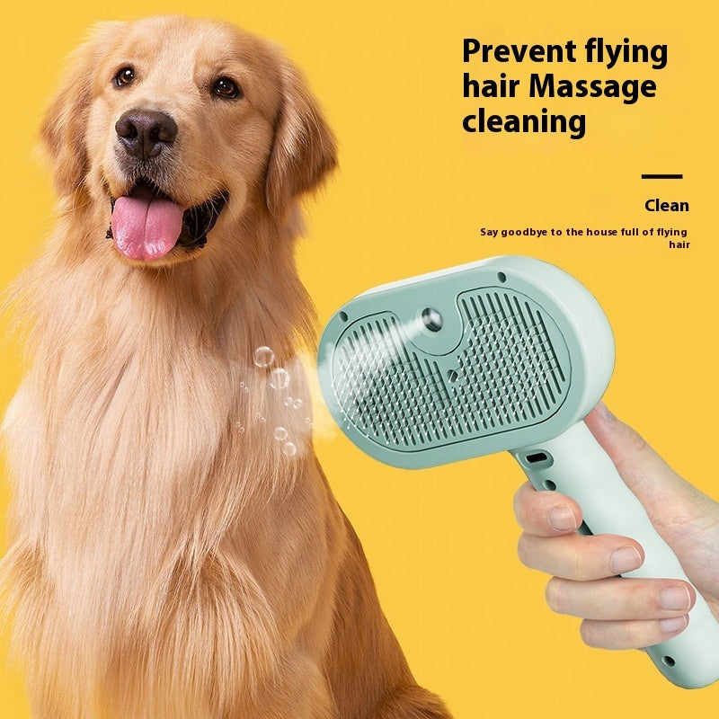 Pets Spray Hair Comb & Pet Hair Remover – Cleaning Brush, Cats Grooming, Dog Accessories Tools, Dematting Water Mist Humidifier Comb, Pet Supplies