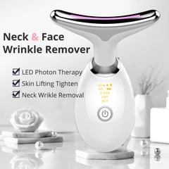 EMS Thermal Neck Lifting and Tighten Massager – Electric Microcurrent Wrinkle Remover