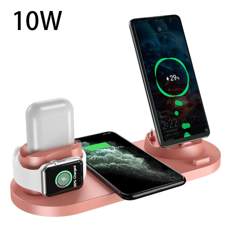 Wireless Charger For iPhone – 6 in 1 Fast Charging Dock Station, Fast Charging Pad For Phone & Watch