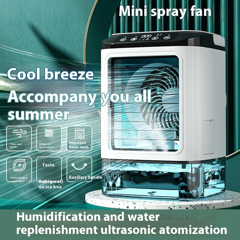 Dual Spray Cooling Air Cooler | New Style Desktop USB Electric Fan & Portable Air Conditioner for Quick Refrigeration