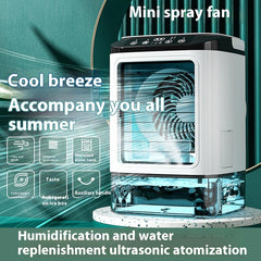 Dual Spray Cooling Air Cooler | New Style Desktop USB Electric Fan & Portable Air Conditioner for Quick Refrigeration