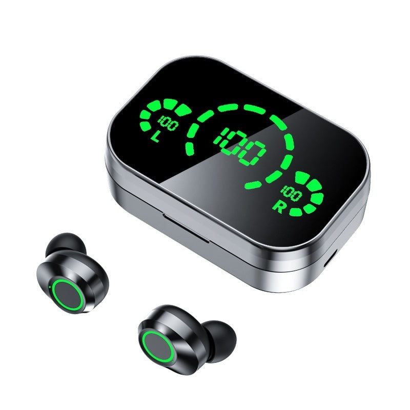 YD03 TWS Wireless Bluetooth-Compatible Headset – In-Ear, Large Screen, Smart Digital Display, Breathing Light